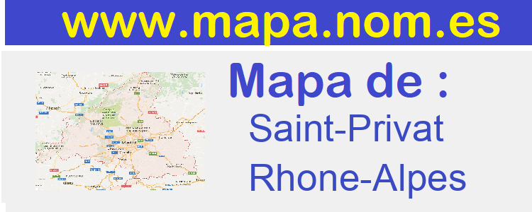 mapa de  Saint-Privat