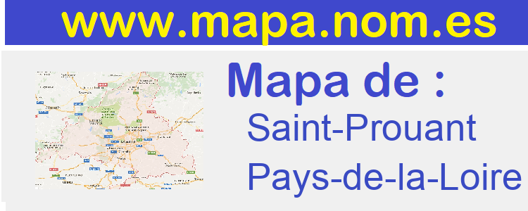 mapa de  Saint-Prouant