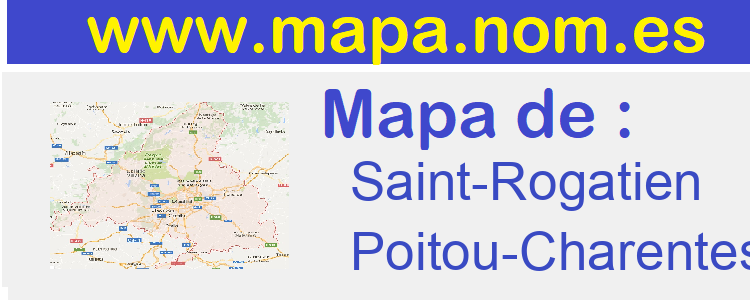 mapa de  Saint-Rogatien