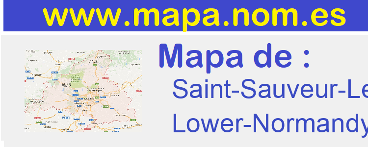 mapa de  Saint-Sauveur-Lendelin