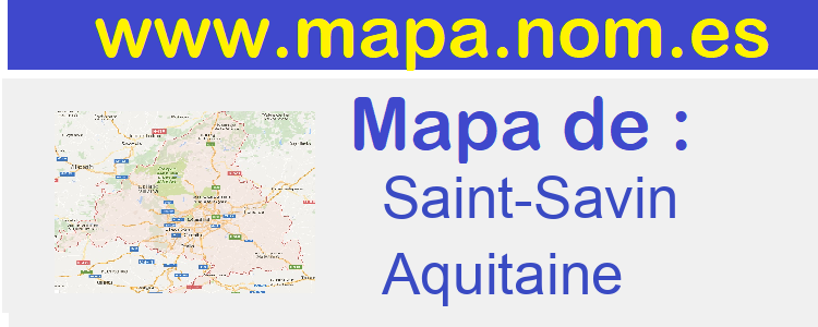 mapa de  Saint-Savin
