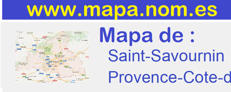 mapa de  Saint-Savournin