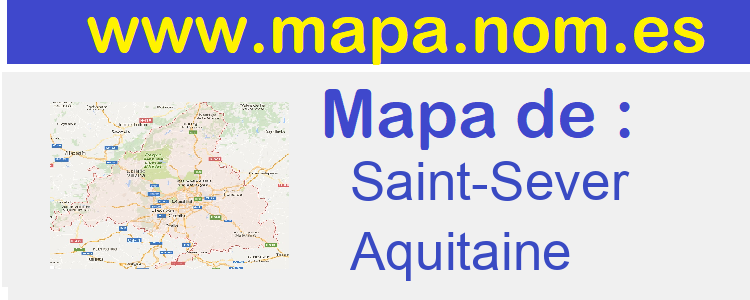 mapa de  Saint-Sever