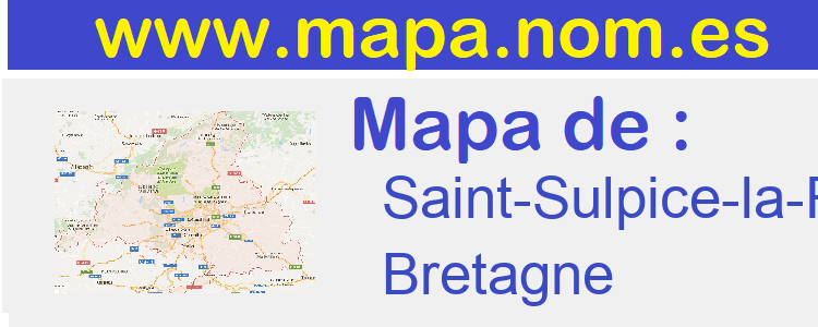 mapa de  Saint-Sulpice-la-Foret