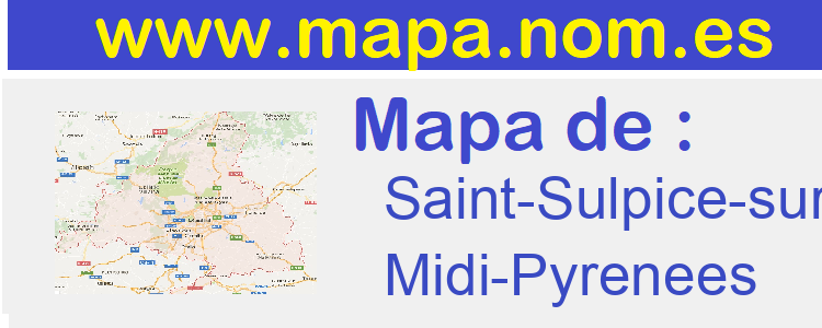 mapa de  Saint-Sulpice-sur-Leze