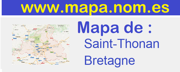mapa de  Saint-Thonan