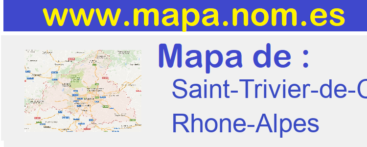 mapa de  Saint-Trivier-de-Courtes