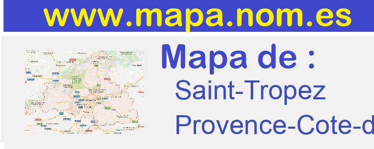 mapa de  Saint-Tropez
