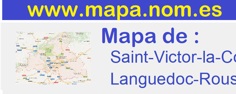 mapa de  Saint-Victor-la-Coste