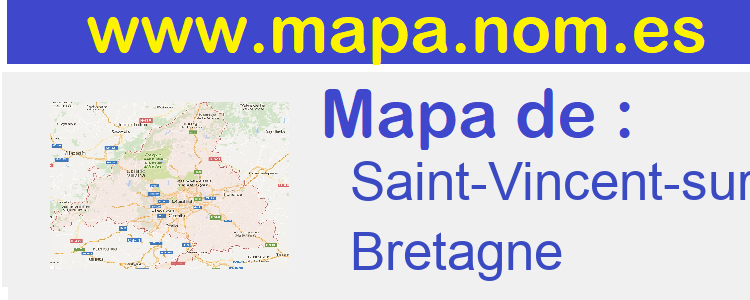 mapa de  Saint-Vincent-sur-Oust