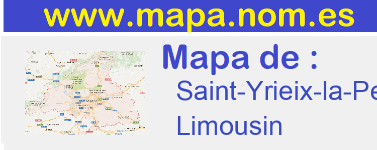mapa de  Saint-Yrieix-la-Perche