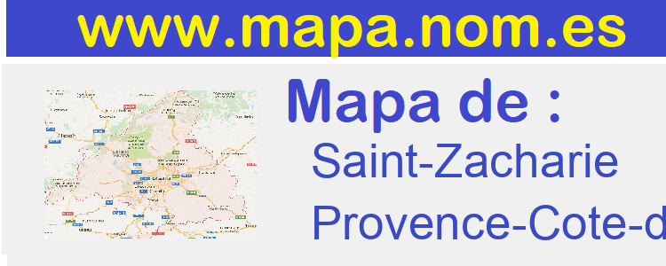 mapa de  Saint-Zacharie