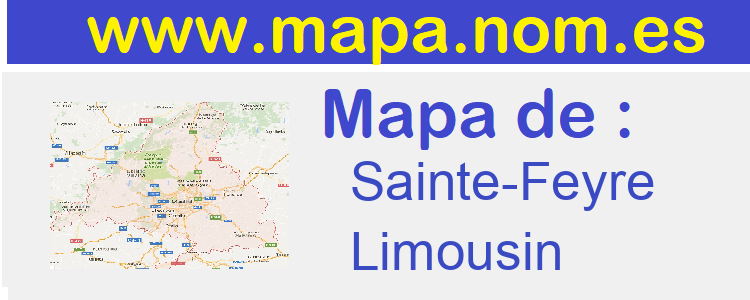 mapa de  Sainte-Feyre