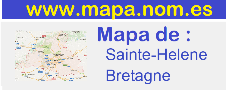 mapa de  Sainte-Helene