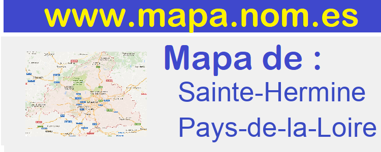 mapa de  Sainte-Hermine