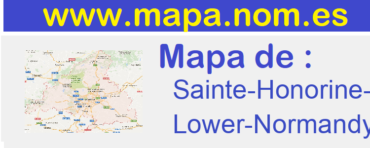 mapa de  Sainte-Honorine-du-Fay