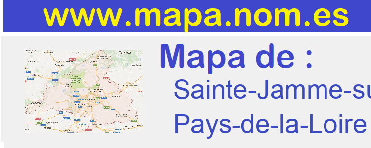 mapa de  Sainte-Jamme-sur-Sarthe