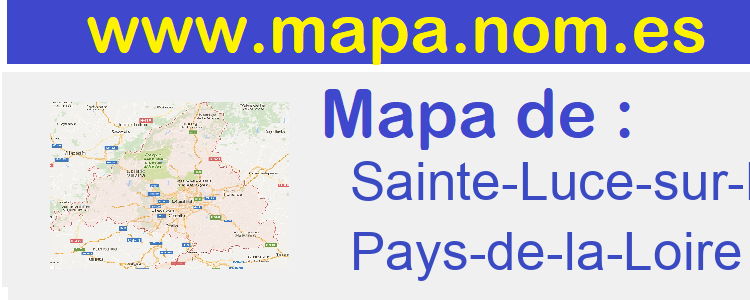 mapa de  Sainte-Luce-sur-Loire