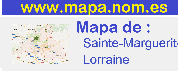 mapa de  Sainte-Marguerite