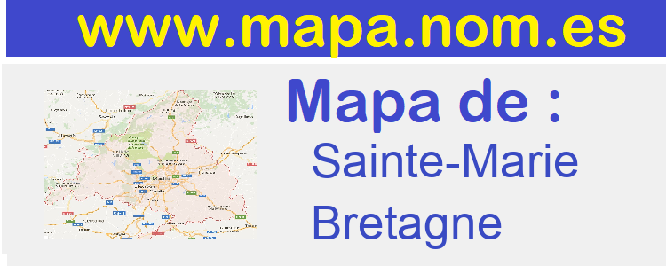 mapa de  Sainte-Marie