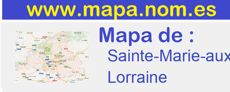 mapa de  Sainte-Marie-aux-Chenes