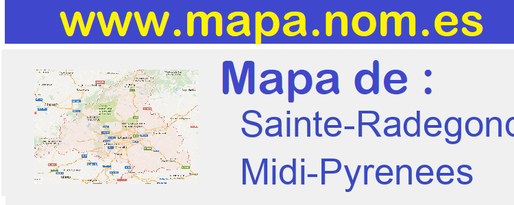 mapa de  Sainte-Radegonde