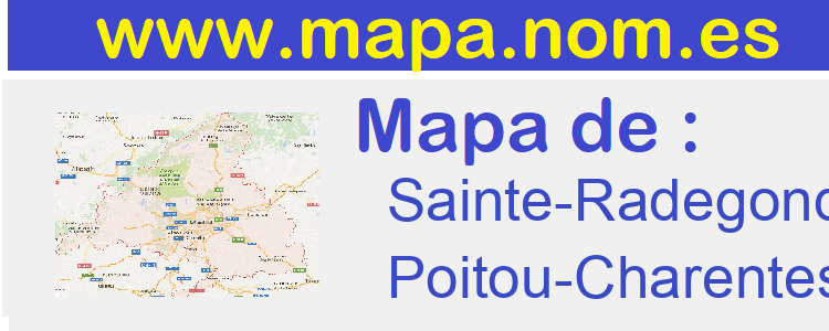 mapa de  Sainte-Radegonde