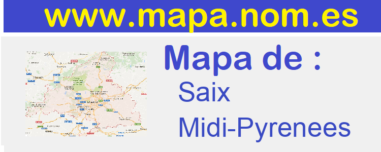 mapa de  Saix