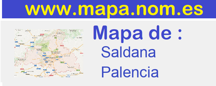 mapa de  Saldana