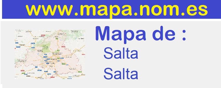 mapa de  Salta