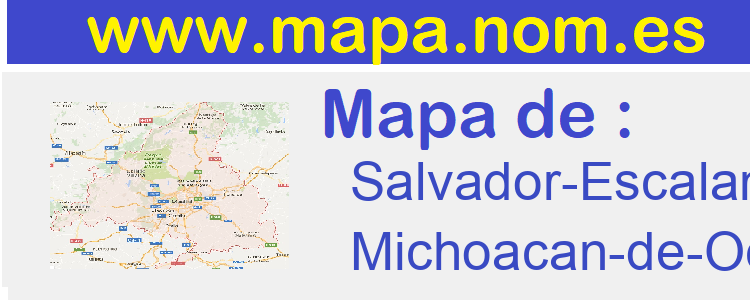 mapa de  Salvador-Escalante