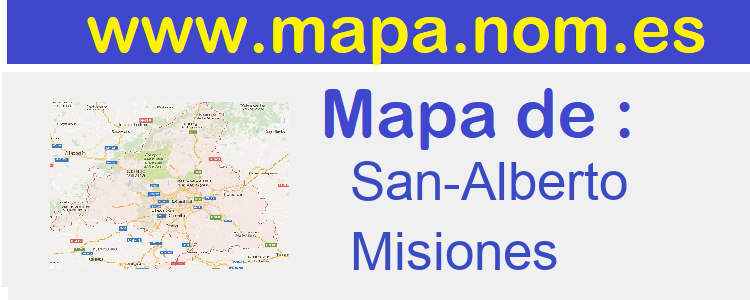 mapa de  San-Alberto