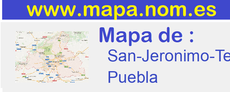 mapa de  San-Jeronimo-Tecuanipan
