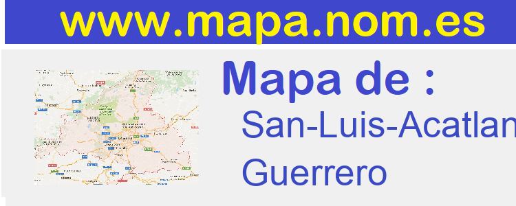 mapa de  San-Luis-Acatlan