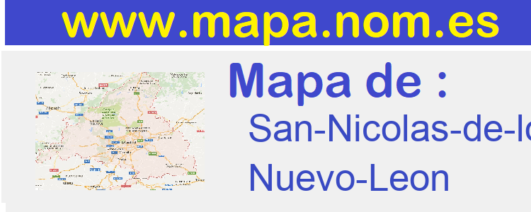 mapa de  San-Nicolas-de-los-Garza