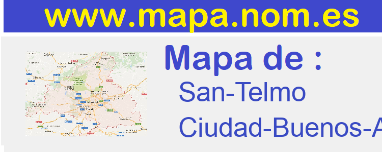 mapa de  San-Telmo