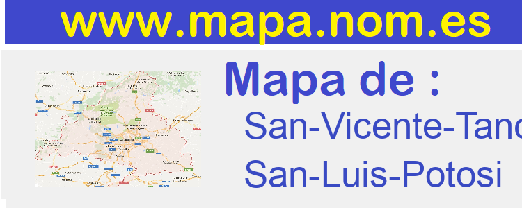 mapa de  San-Vicente-Tancuayalab
