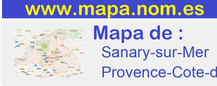 mapa de  Sanary-sur-Mer