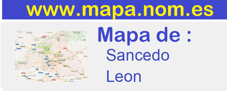 mapa de  Sancedo