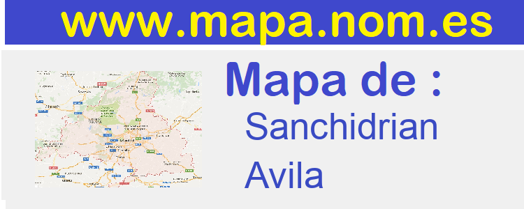 mapa de  Sanchidrian