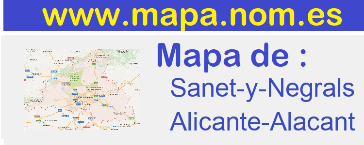 mapa de  Sanet-y-Negrals