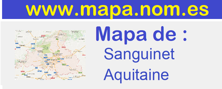 mapa de  Sanguinet