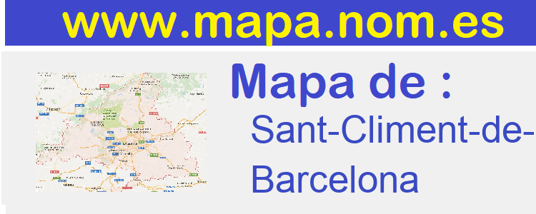 mapa de  Sant-Climent-de-Llobregat