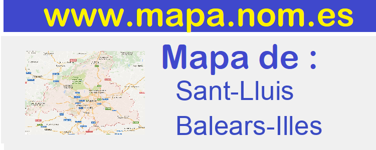 mapa de  Sant-Lluis