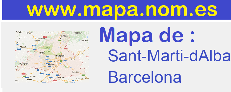 mapa de  Sant-Marti-dAlbars