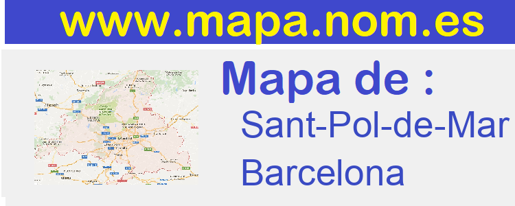 mapa de  Sant-Pol-de-Mar