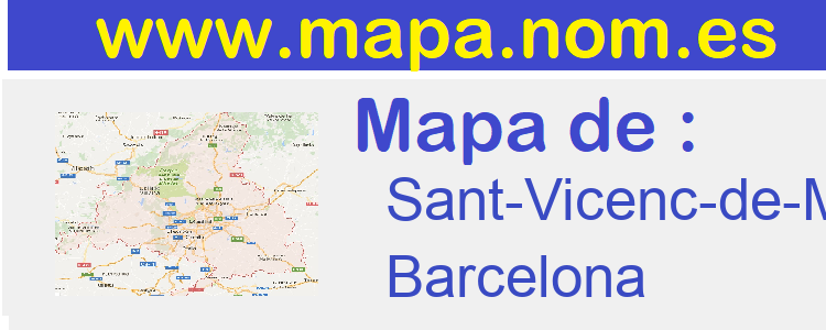 mapa de  Sant-Vicenc-de-Montalt