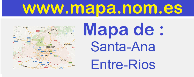 mapa de  Santa-Ana