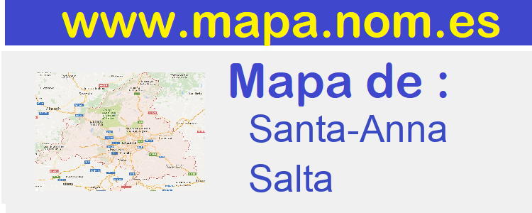 mapa de  Santa-Anna
