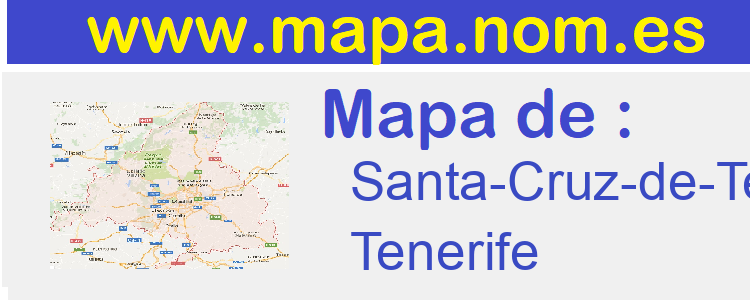 mapa de  Santa-Cruz-de-Tenerife